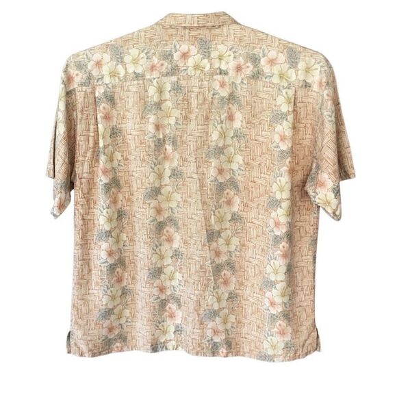 Tommy Bahama 100% Silk Short Sleeve Hawaiian Hibiscus Aloha Shirt Men’s XXL - Picture 3 of 6